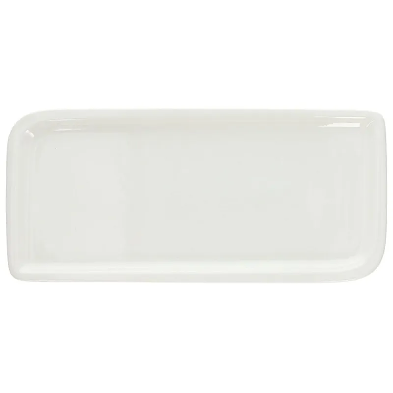 Ultimissimo Modello Piatto rettangolare cm 36 x 16,5 Bianco Attitude Porcellana Bianco