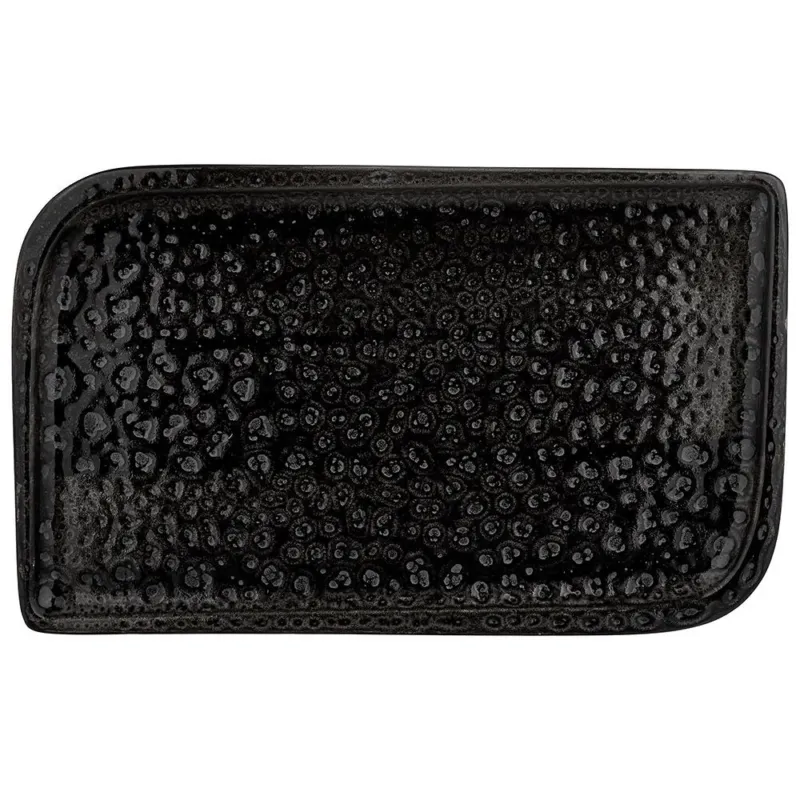 Piatto rettangolare cm 24 x 15 Browny Porcellana Marrone Soddisfatti O Rimborsati