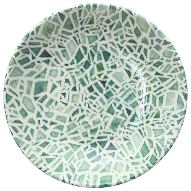 Piatto fondo cm 21 Emerald Porcellana Verde Promozione Esclusiva