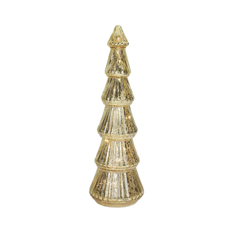 Albero con led strati cm 34 h Alaskan Vetro Oro Vendita Finale