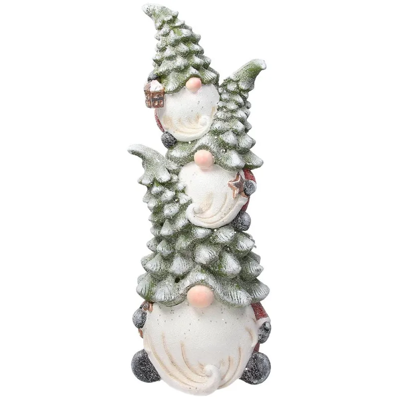 Multignomi abete con led H 59 cm Ossido di Magnesio Multicolor Offerta Del Giorno