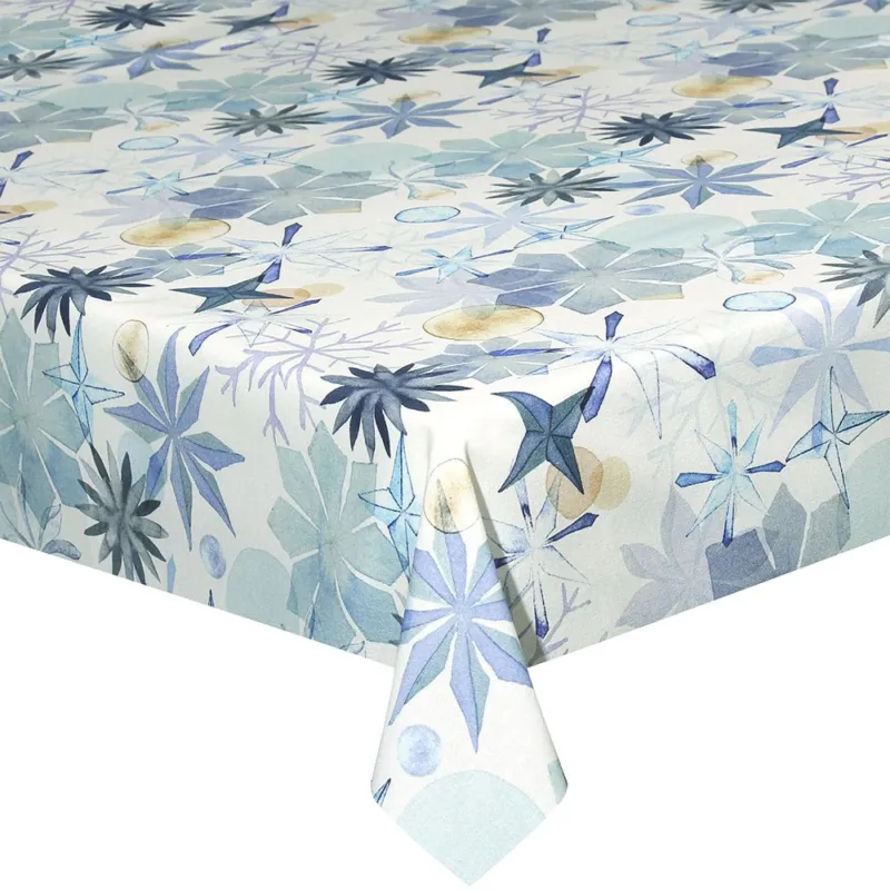 Prezzo Basso Tovaglia cm 140x180 Cristalli Cotone Azzurro