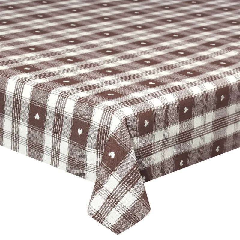 Promo Stagionale Tovaglia cm 150x300 Rustic brown Cotone Marrone