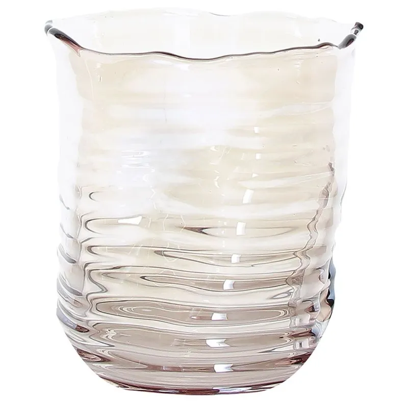 Spedizione Espresso Vaso cilindrico cm 18 h Ultra-violet Vetro Viola