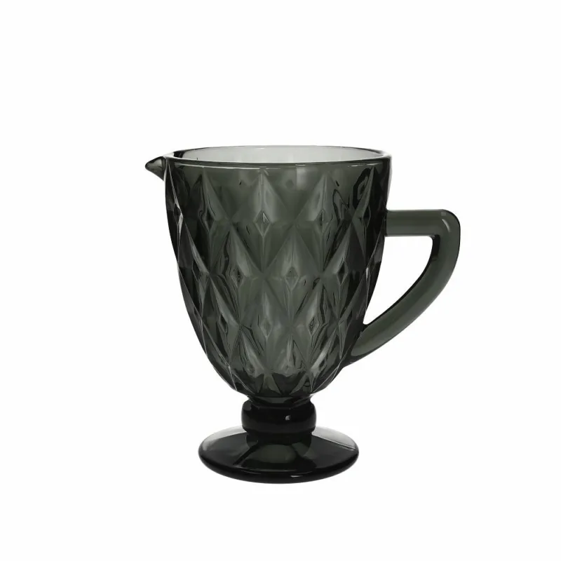 Spedizione Espresso Caraffa grigio h 20 Rombus Vetro Grigio