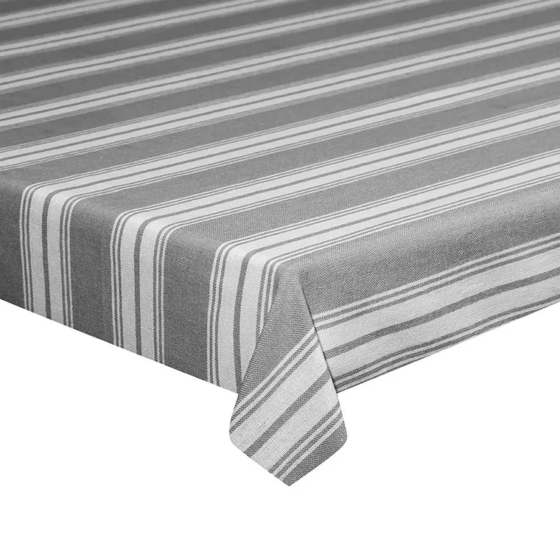 Reso Gratuito Tovaglia cm 150x300 Grigio Cotone Grigio