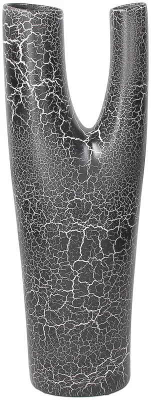 Solo Oggi Vaso doppio foro cm 50 h Spider Ceramica Nero