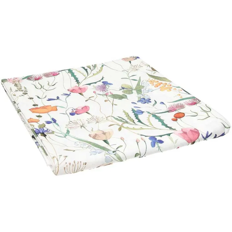 Professionale Telo multiuso 170x270 Flora Cotone Bianco