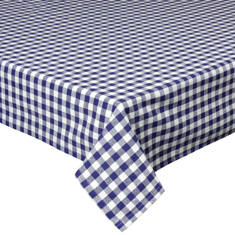 Prezzo Conveniente Tovaglia cm 140x140 Vichy blu Cotone Blu