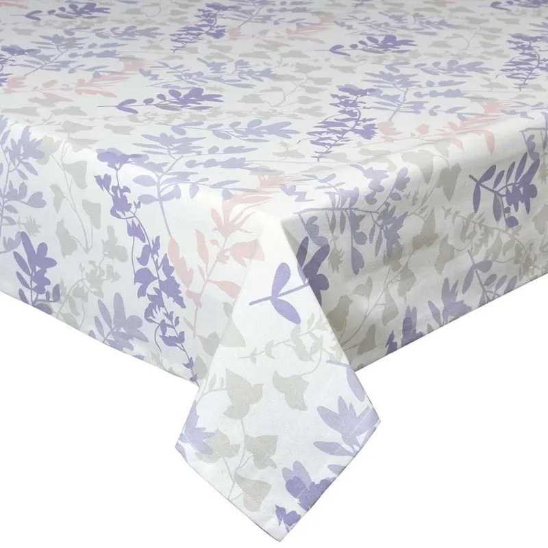 Ordina Subito Tovaglia cm 140x140 Floreale Cotone Lavanda