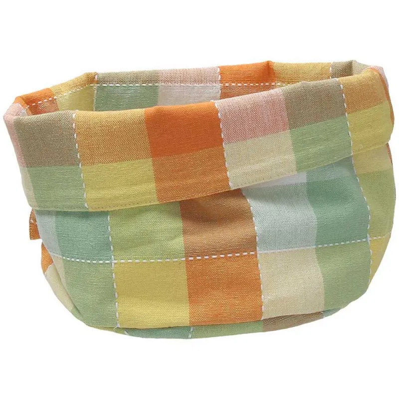 Cest.pane d.cm18x16,5h Carioca check Cotone Multicolor Occasione Imperdibile