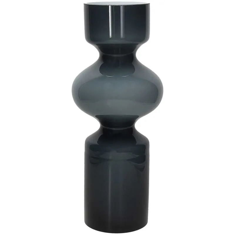 Professionale Vaso tubolare grigio h 35 Wetube Vetro Grigio