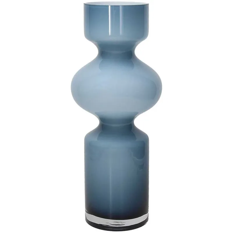 Vaso tubolare ottanio h 35 Wetube Vetro Blu Consegna Rapida