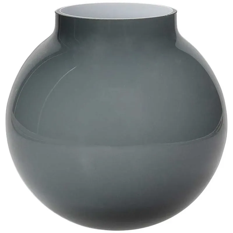 Di Tendenza Vaso palla grigio h 14 Wetube Vetro Grigio