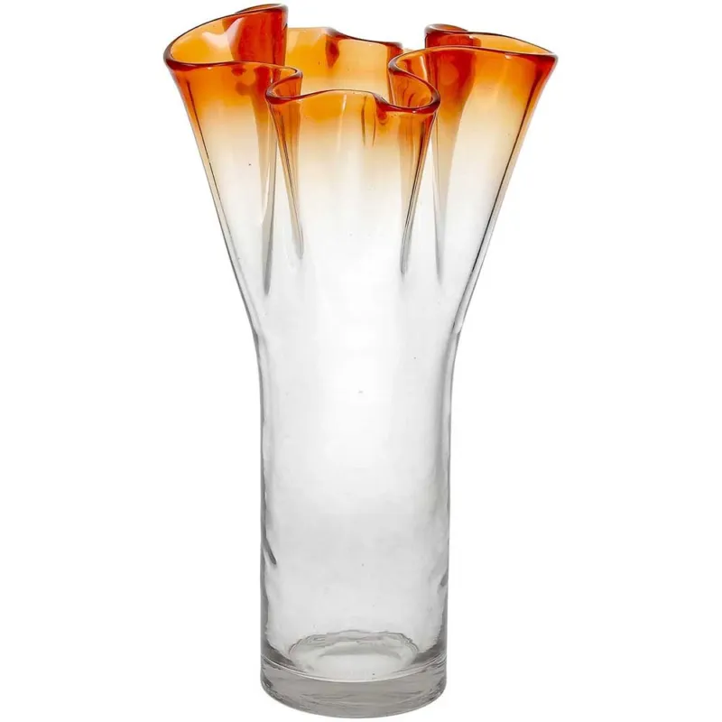 Vaso sfumato arancio h.27 Bizarre Vetro Arancione Compra Online