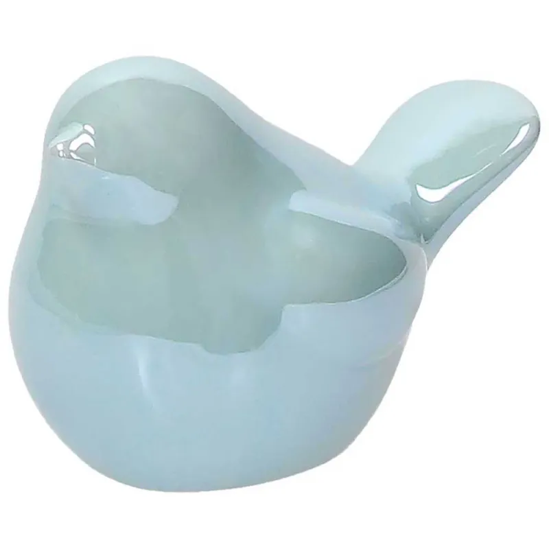 Popolare Uccellino azzurro h 9 Titti Porcellana Azzurro