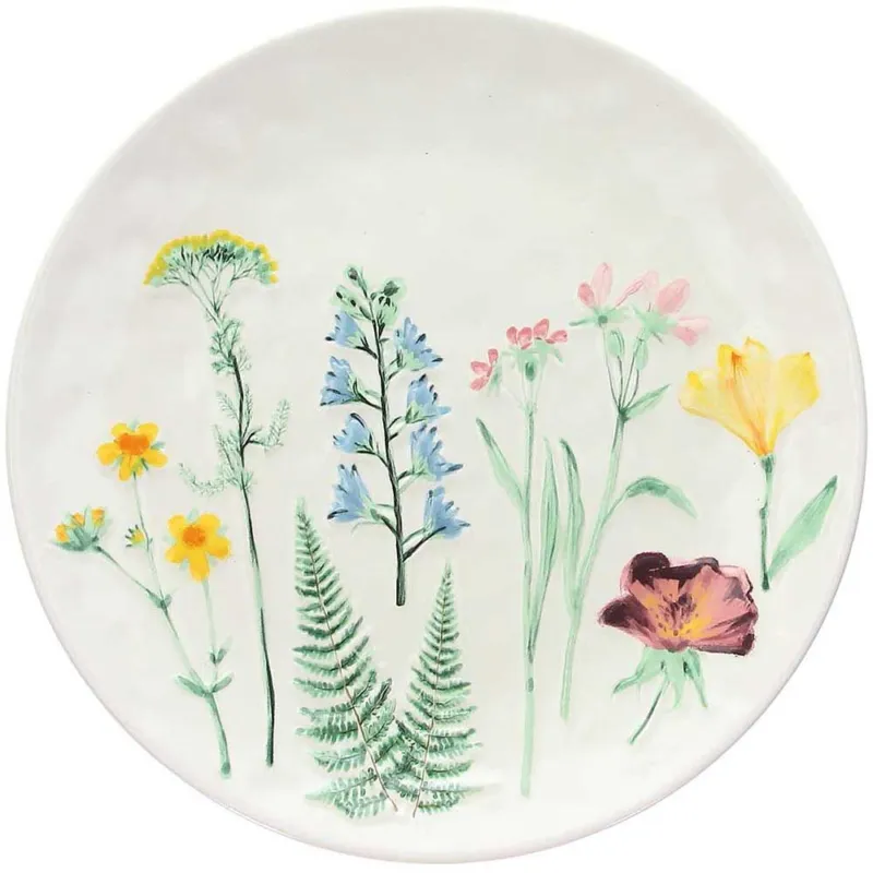 Prezzo Ridotto Piatto decorativo cm 26 Garden Porcellana Bianco