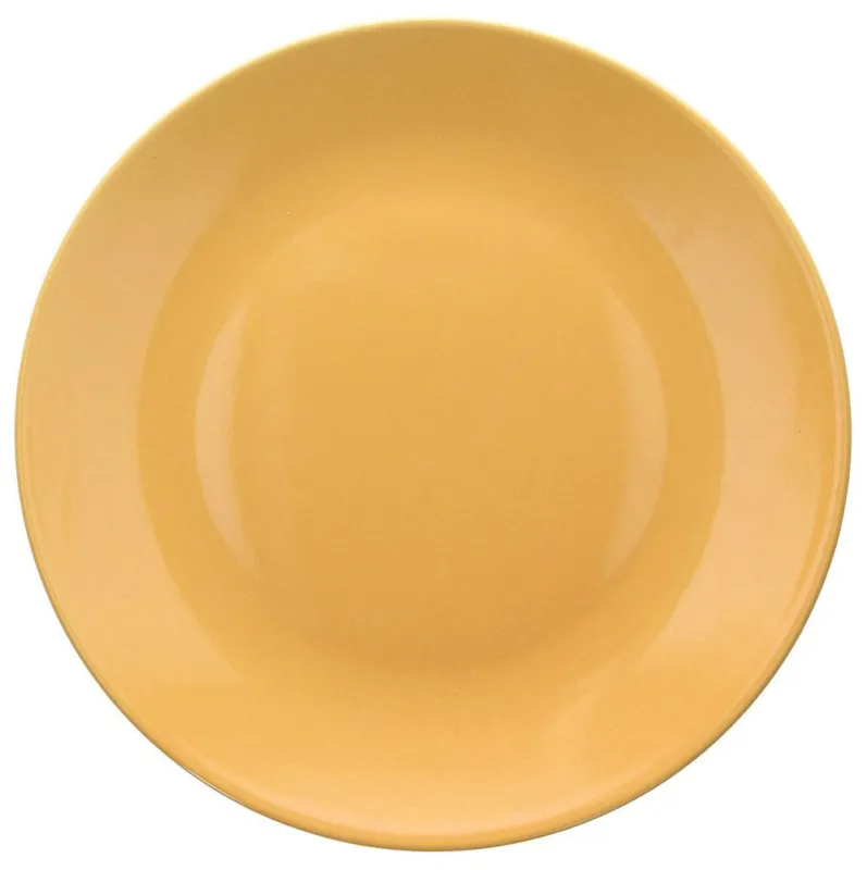 Spedizione Espresso Piatto piano 26 cm Super Strong Stoneware Giallo