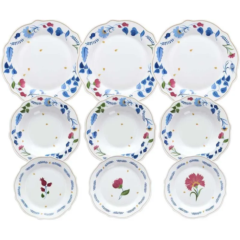 Offerta servizio piatti 18 pezzi Alchimia Porcellana Multicolor