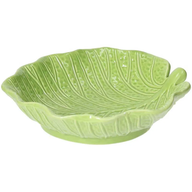 Piatto fondo foglia cm20x19x5 Lemon garden Stoneware Giallo Acquista Ora