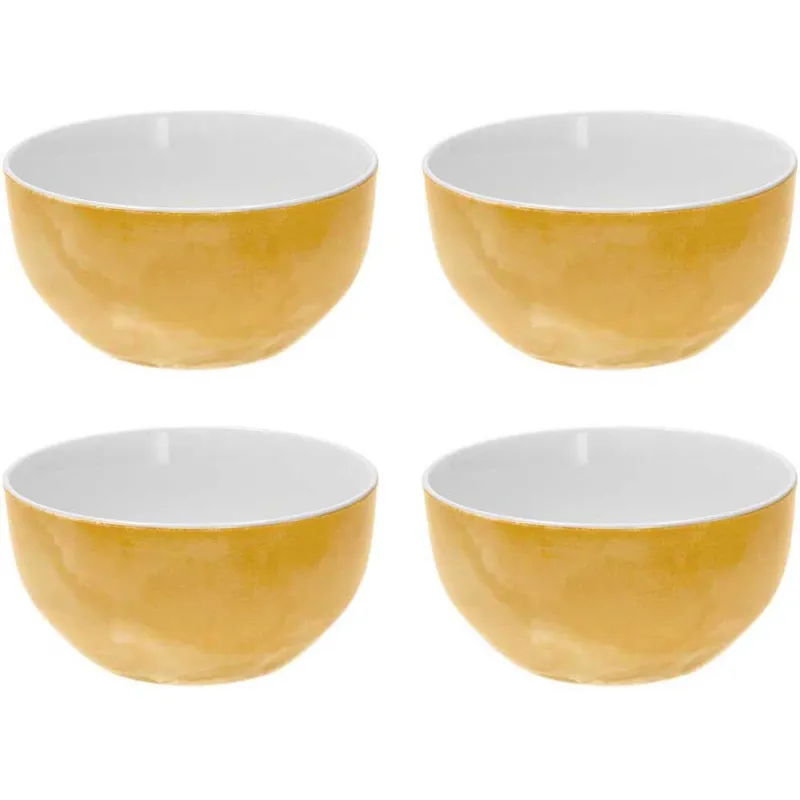 Bestseller Set 4 coppette 14 cm Colorplay Porcellana Giallo