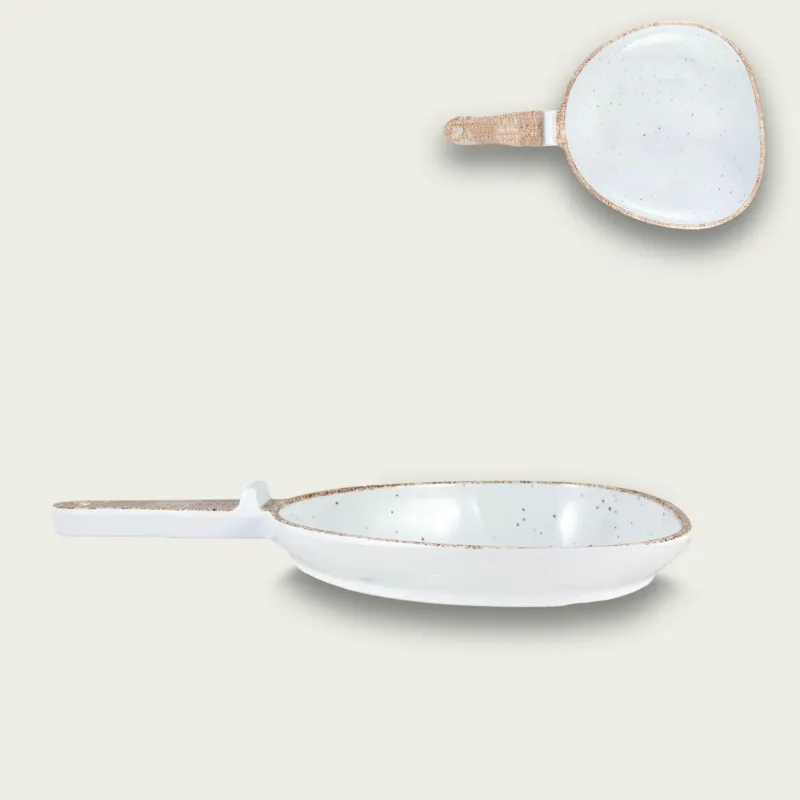 Quantità Limitata Tierra Vassoio Portata Melamina Cm 26x25,bianco