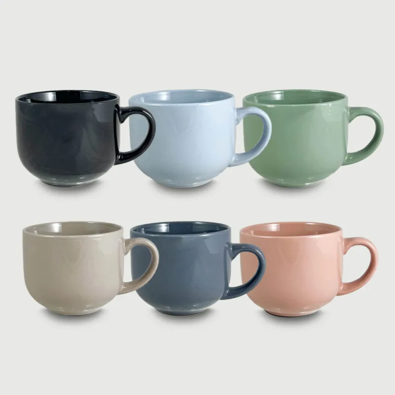 Set 6 Tazze Jumbo Colori Assortiti I Offerta Speciale