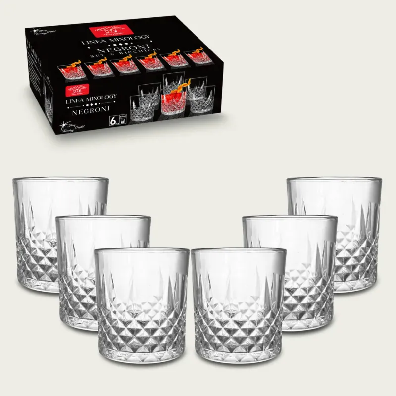 Miglior Prezzo Set 6 Bicchieri Negroni In Vetro 33Cl