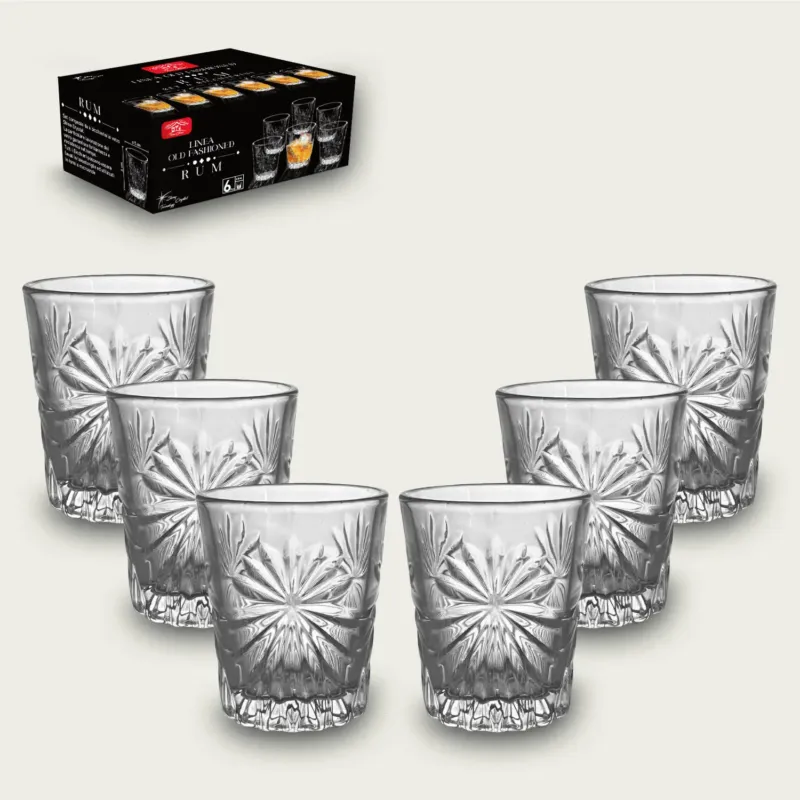 Subito Disponibile Set 6 Bicchieri Rum In Vetro 60Ml