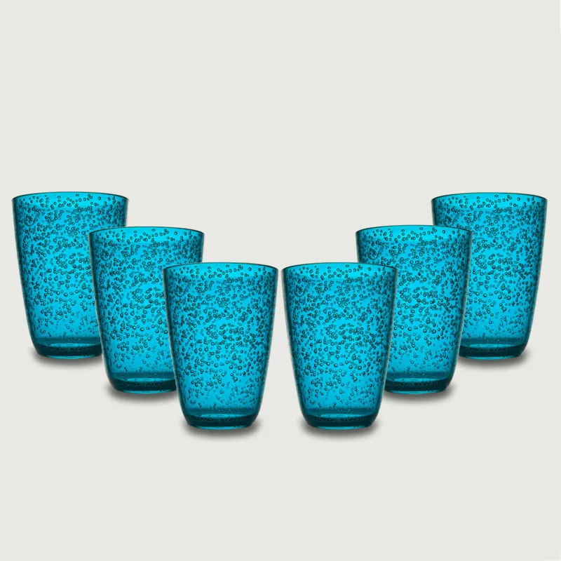 Nuova Collezione Tumbler Bubbles In Plastica,set-6-bicchieri-piu-conveniente-tiffany