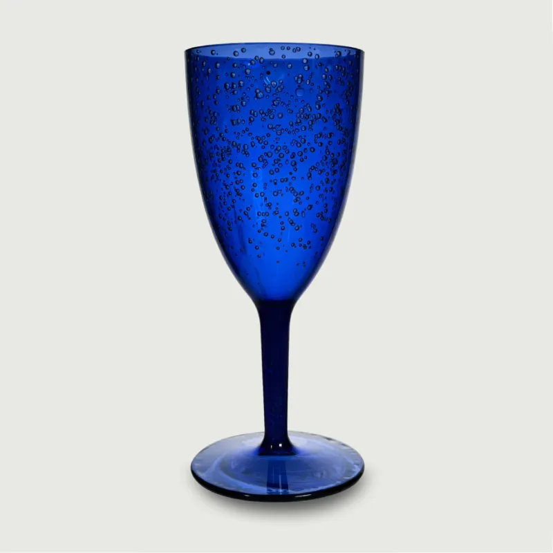 Calice Bubbles In Plastica,blu Esclusivo