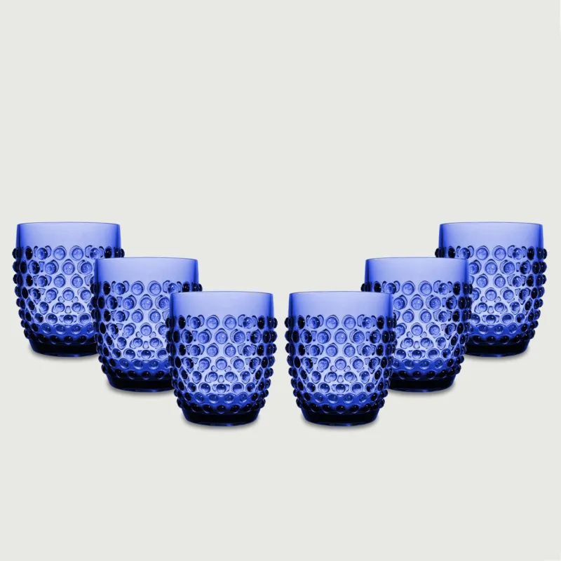 Tumbler Dotted In Plastica,set-6-bicchieri-piu-conveniente-blu Spedizione Espresso