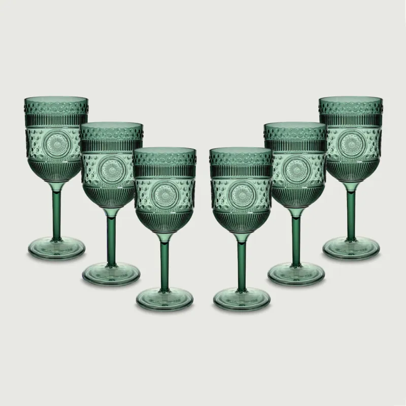 Prezzo Ridotto Calice Imperial In Plastica,set-6-calici-piu-conveniente-verde