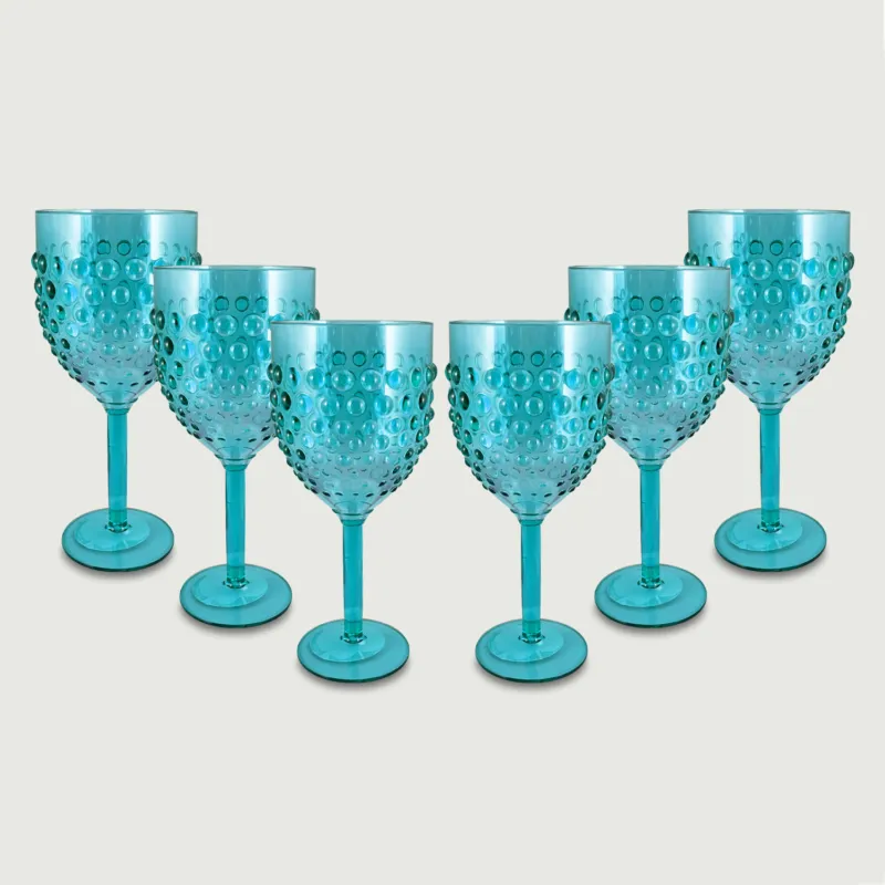 Acquista Ora Calice Dotted In Plastica,set-6-calici-piu-conveniente-tiffany