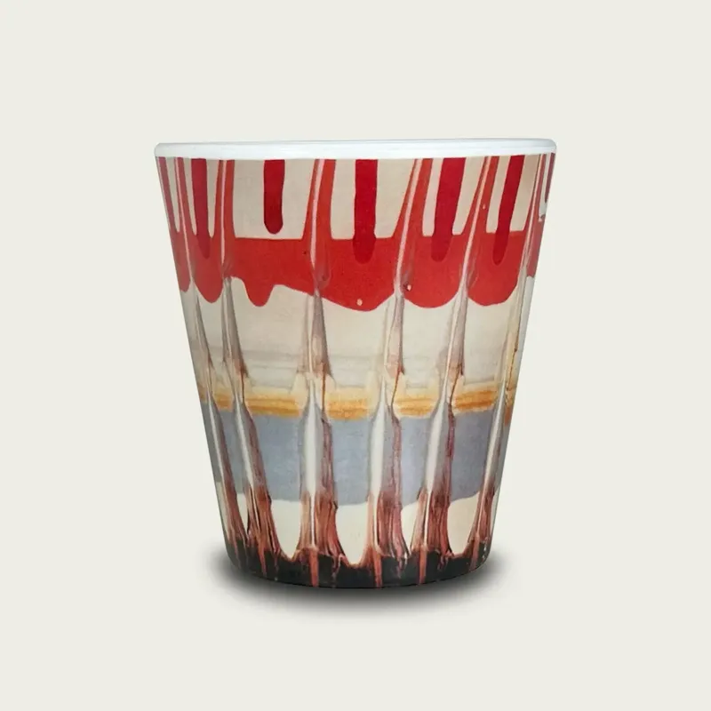 Bicchiere Melamina Raggio Rosso ø 9 H 10 Offerta Del Giorno
