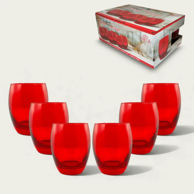 Direttamente Dal Produttore Set 6 Tumbler Perle Rouge