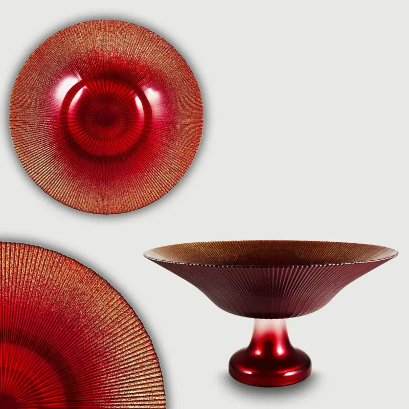 Bowl Con Piede Radiant In Vetro Ø 30 Cm Affare