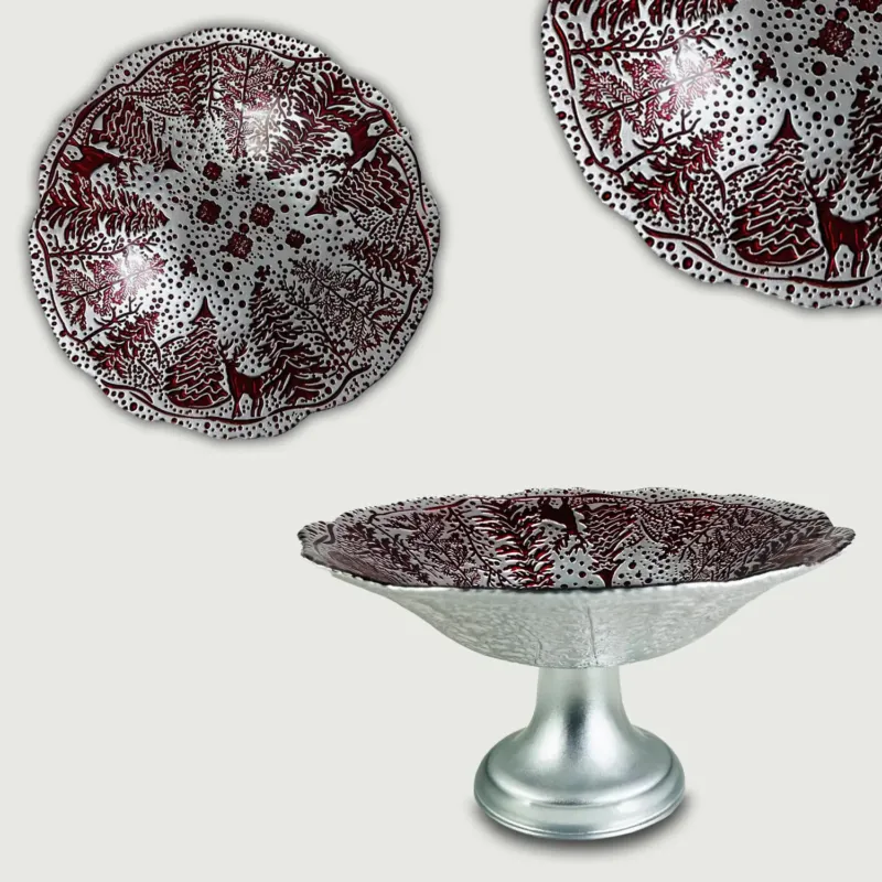 Bowl Con Piede Nordic In Vetro Ø 23 Cm Offerta Del Giorno