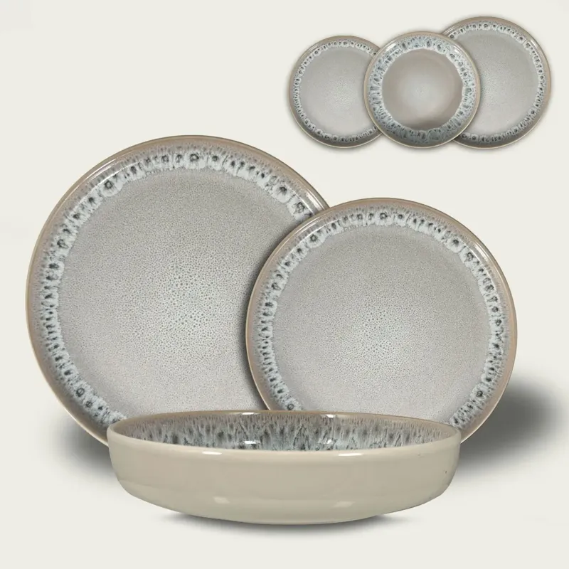 Piatto Reactive Gray In Ceramica Must-Have