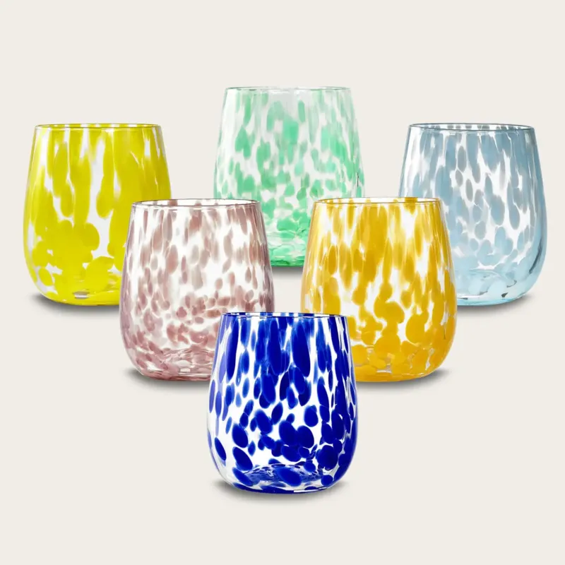 Occasione Set 6 Tumbler Gocce Di Luna In Vetro