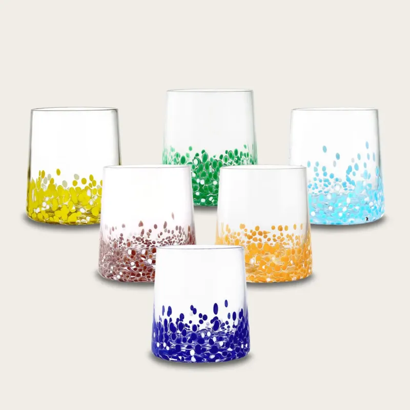 Saldi Set 6 Tumbler Laguna Incantata In Vetro