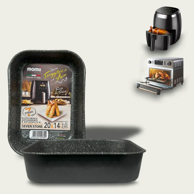 Promo Stagionale Set Teglia Quadrata Alta In Alluminio