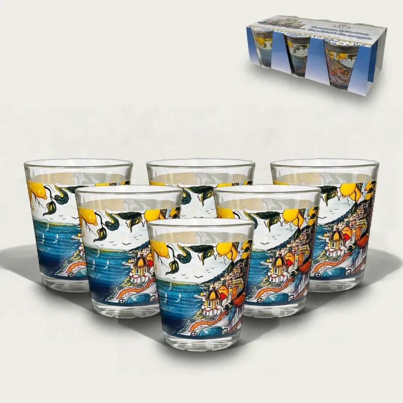Non Perdere Set 6 Bicchieri La Costiera In Vetro 30Cl