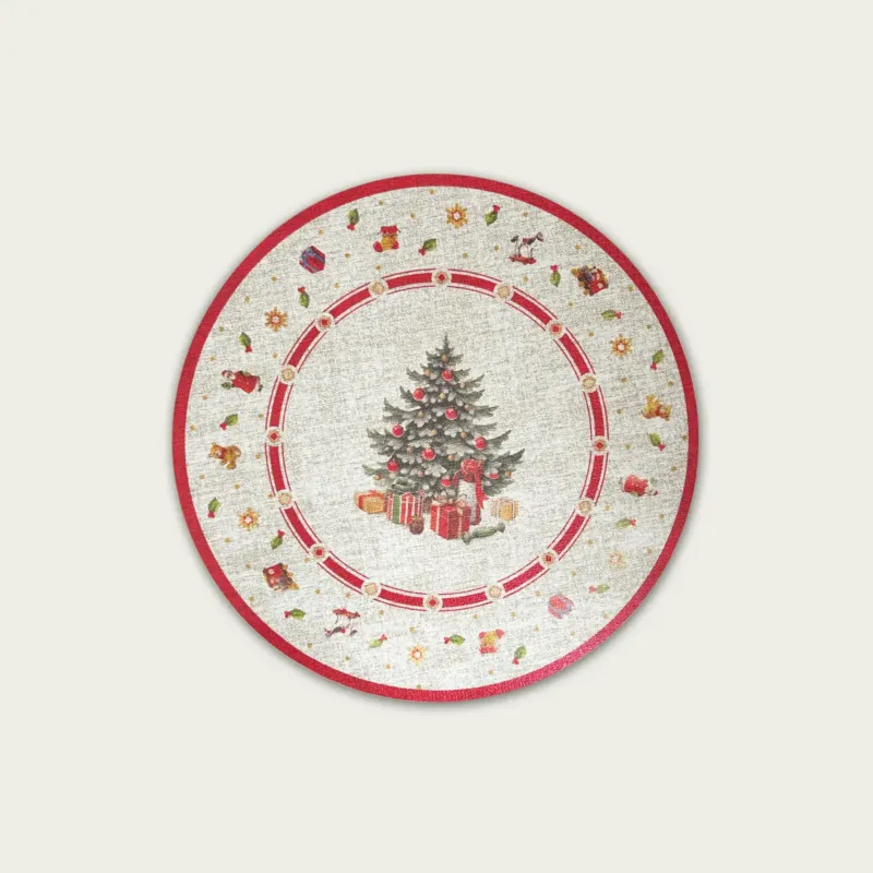 Prezzo Conveniente Tovaglietta Christmas Tree Ø38 cm In Similpelle