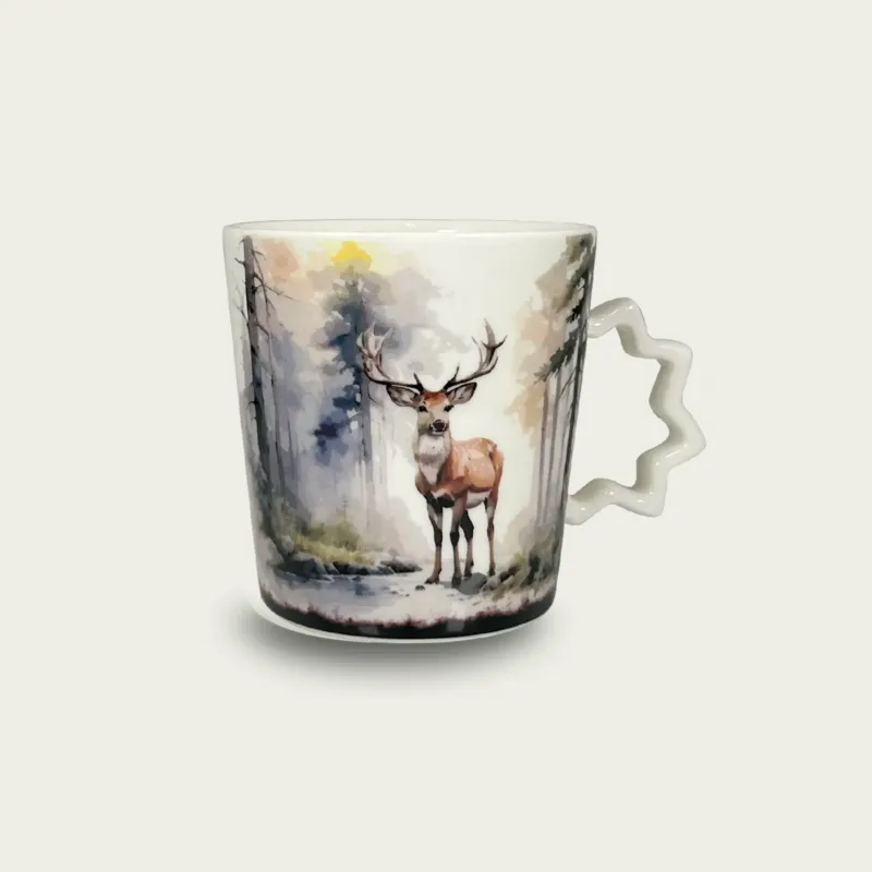 Professionale Tazze Mug Star Cervo Sika In Porcellana