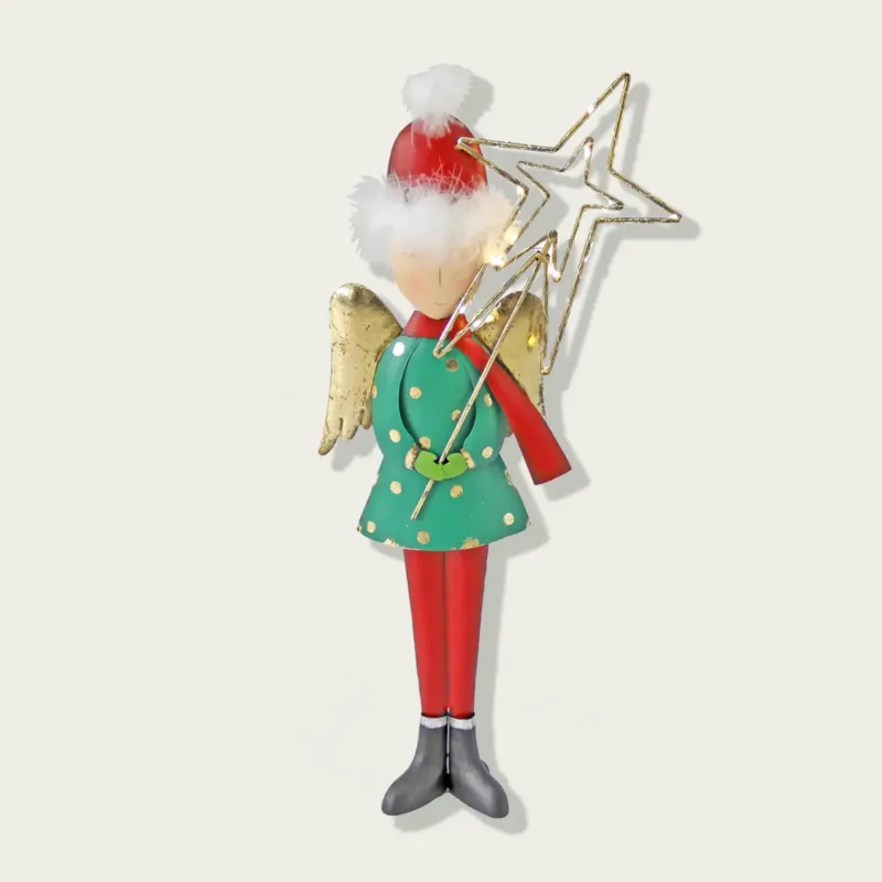 Decorazione Principessa Stella 58 Cm In Metallo Con Led Prezzo Conveniente