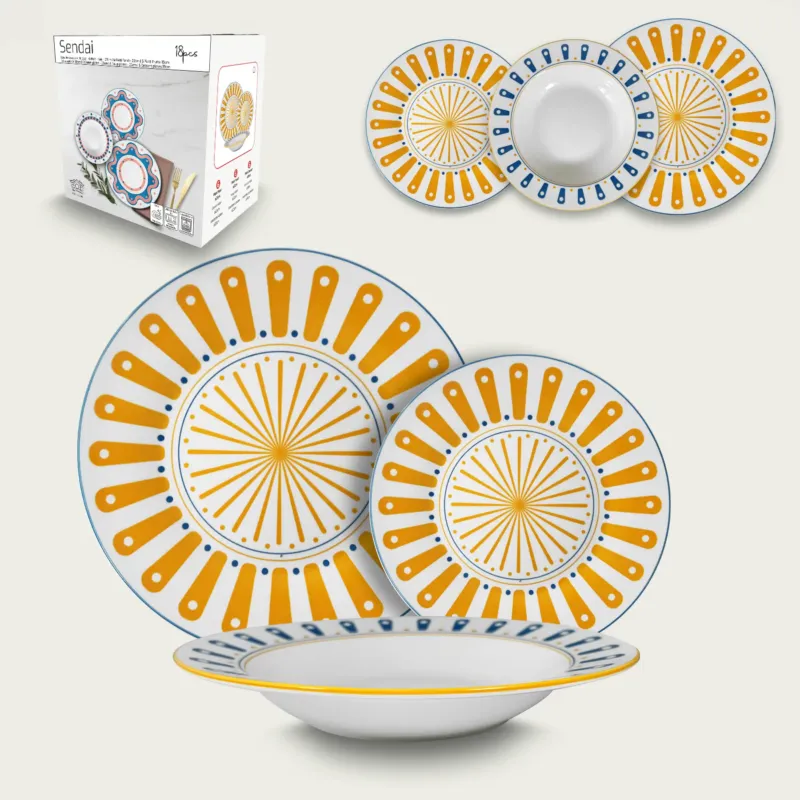 Offerta Limitata Set 18 Piatti Tokyo In Porcellana