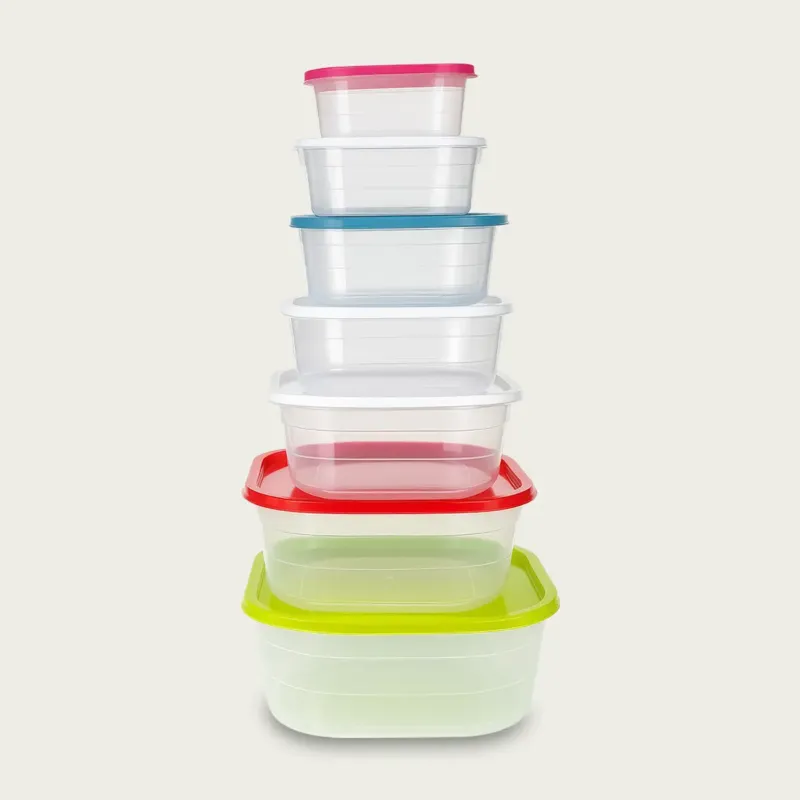 Acquista Ora Set 7 Contenitori Quadrati Cok In Plastica