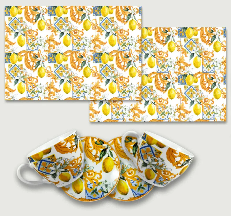 Set Colazione Decoro Lemon Esclusivo