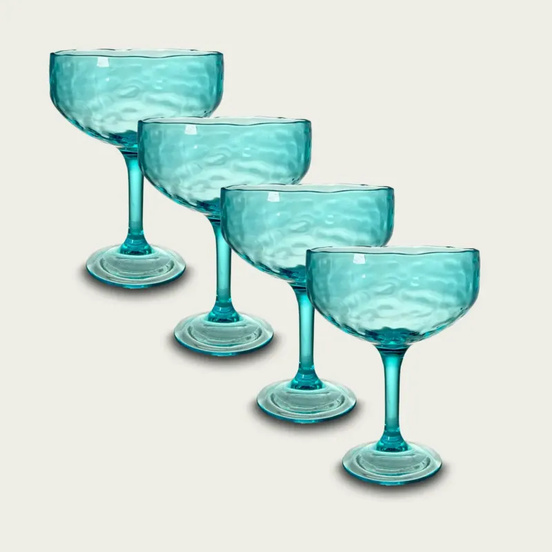 Coppa Margarita Hammered In Plastica Acrilica,set-4-coppe-margarita-piu-conveniente-azzurro Nuovo Arrivo